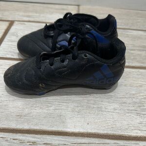 Adidas Kids Black and Blue Sneakers